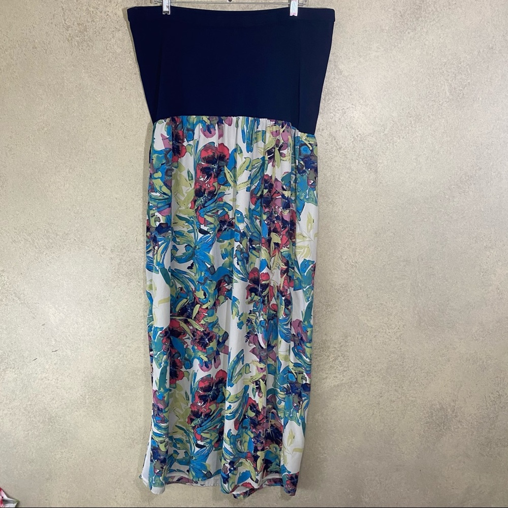 RACHEL Rachel Roy floral tube maxi dress 1X - Picture 2 of 8